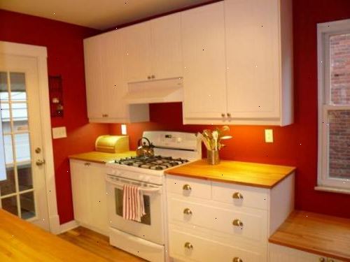 Hvordan du kan dekorere et kjøkken med rare farger. Du må velge en maling merke som tåler daglig slitasje.